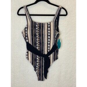 Mynah Women's Abstract Aztec One Piece Swimsuit Size Medium Retails $74 Nwt